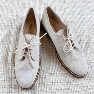 Kelsi Dagger Snake Print Oxfords Cream